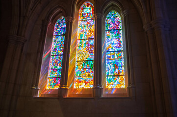 stained glass at the national catherdal