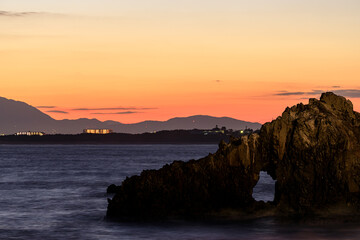 夜明け前の志賀島　福岡県福岡市　Shikanoshima before dawn. Fukuoka-ken Fukuoka city