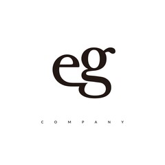 Initial EG Logo Design Vector