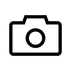 A simple camera icon. Vector.