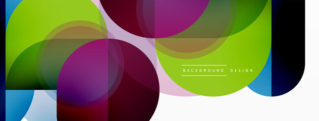 Creative geometric wallpaper. Minimal circle triangle and square line abstract background. Vector illustration for wallpaper banner background or landing page