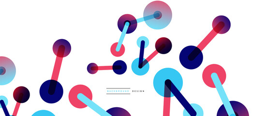 Network concept abstract background. Dots connection. Big data idea. Business template for wallpaper, banner, background or landing