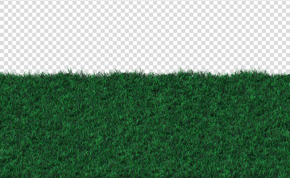 isolated Isometric grass landscape 3d rendering