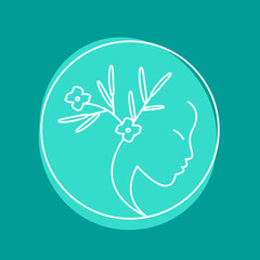 Cosmetic beauty logo design template ideas