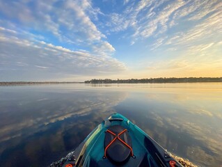 Sunrise on the lake. 