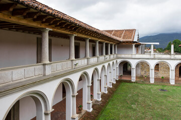 Fototapeta na wymiar Ex convent in San Cristobal de las Casas in Chiapas, Mexico, Ambar Museum at present.