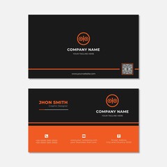 Modern business card design template 