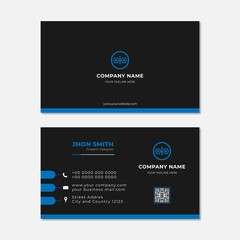 Modern business card design template 