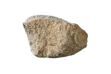 Large Granite Stone for Outdoor Garden Decoration isolated on white background.