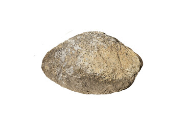 Large Granite Stone for Outdoor Garden Decoration isolated on white background.