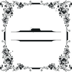Heraldry Calligraphic Frame 01