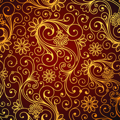 Seamless Gold Pattern 01
