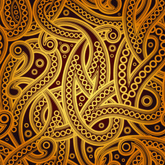 Seamless Gold Pattern 04