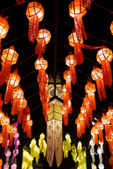 Naklejka premium lantern in the temple