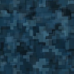 Digital camouflage seamless pattern military geometric camo background