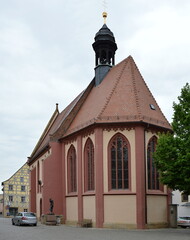 Fototapeta na wymiar Historische Kirche in der Altstadt von Bamberg, Franken, Bayern