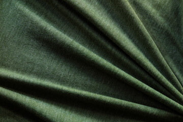 Fototapeta na wymiar Elegant green silk, luxurious fabric texture, elegant background design.