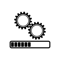 System update icon isolated on white background