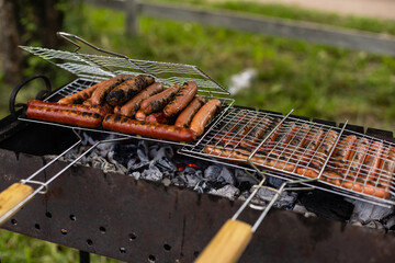 Barbecue Pork Sausages Flame Grilled