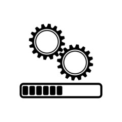 System update icon isolated on white background