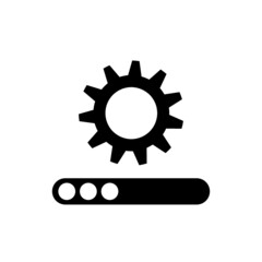 System update icon isolated on white background