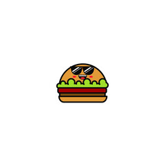 Burger Logo Illustration, Fast food logo - Vector .Suitable for companies fast food