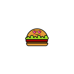 Burger Logo Illustration, Fast food logo - Vector .Suitable for companies fast food