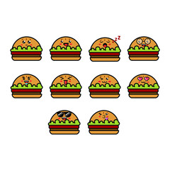 Burger Logo Illustration, Fast food logo - Vector .Suitable for companies fast food