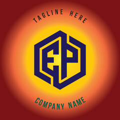 EP lettering logo is simple, easy to understand and authoritative