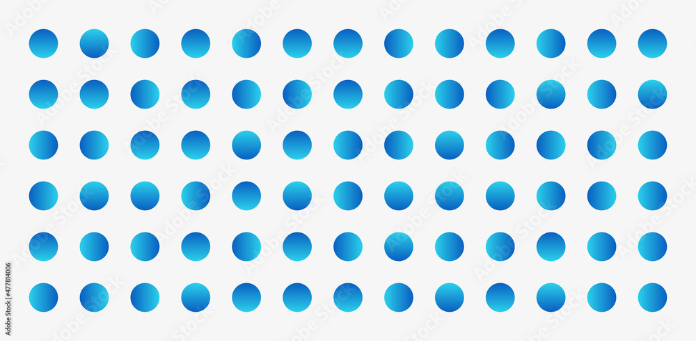 Poster generative design artwork of abstract vector generated shapes composition