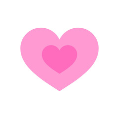 Pink hearts for love give to caring people.