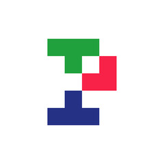 Fototapeta premium Letter P logo. Icon design. Template elements. Geometric abstract logos