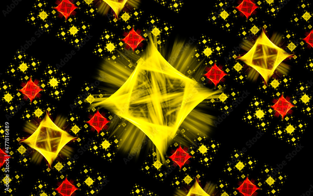 Aufkleber digital illustration abstract image generated fractal background image wallpaper pattern of various 