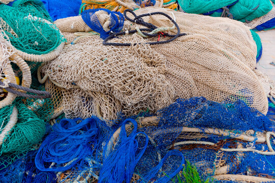 Fischernetze, Mallorca, Spanien