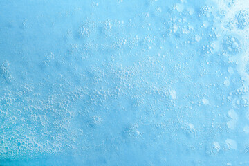 Water with bubbles on color background