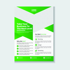 Creative Modern And Professional Corporate Business Flyer Template Design