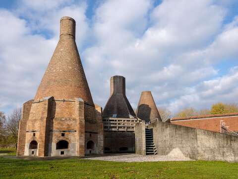 Lime kilns in Dedemsvaart, Overijssel Province, The Netherlands