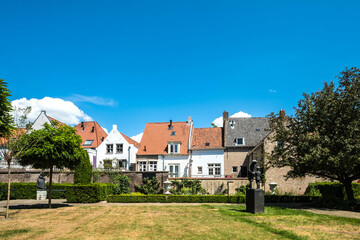 Fototapeta na wymiar Historische stadsmoestuin Markiezenhof in Bergen op Zoom, Noord-Brabant province, The Netherlands