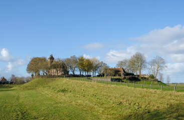 Obraz premium Kerk van Hogebeintum - Church of Hogebeintum