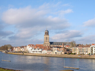 Skyline of Deventer, Overijssel province, The Netherlands 