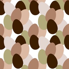 Easter seamless pattern with eggs for wallpaper and fabrics and textiles and packaging and gifts 