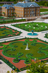 palaces and gardens bird's eye view