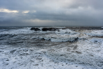 waves on the beach