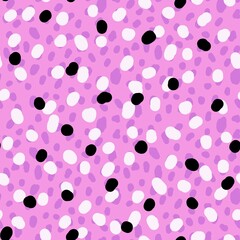 Seamless dots pattern with spots for wallpaper and fabrics and packaging and gifts and cards and linens 