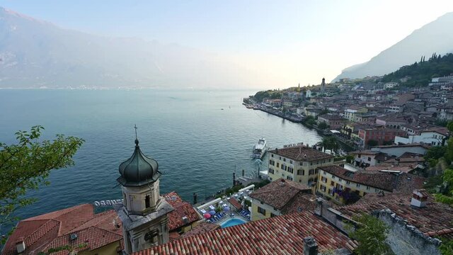 Historic old town of Limone sul Garda, Lake Garda, Italy