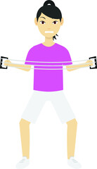 painter with paintbrush