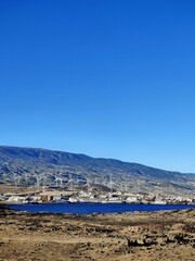 Aerogeneradores junto al mar