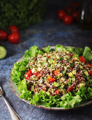 Quinoa and avocado salad - typical food in Peru