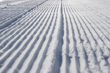 A ski track set in the Callaghan Valley - sport active photo with space for your montage - Illustration picture for winter game in China