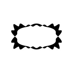 Text frame icon. Simple style text frame poster background symbol. logo design element. t-shirt printing. Vector for sticker. profile photo